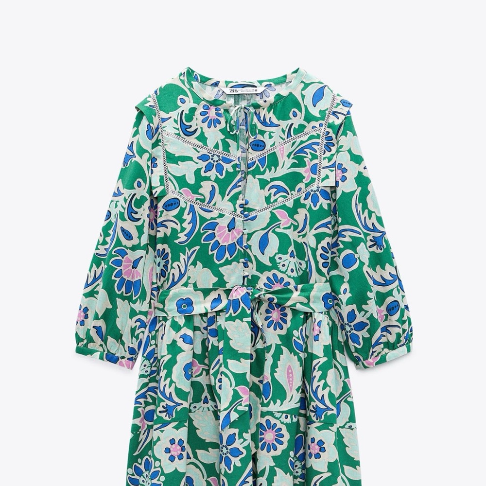 Zara Floral print mini dress